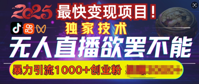 招架不住的没有人直播引流，超暴力行为日引流方法1000 高品质精确自主创业粉-沐颜网创资源