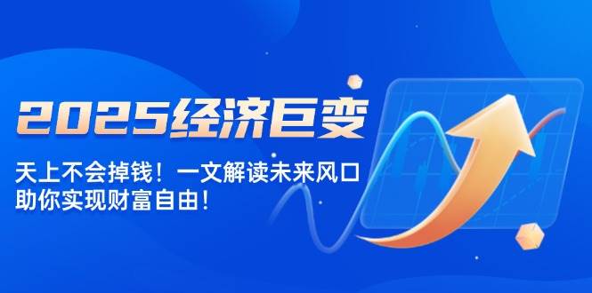 2025经济发展巨大变化，天上不会掉钱！一文讲解将来出风口，帮助你实现财务自由！-沐颜网创资源