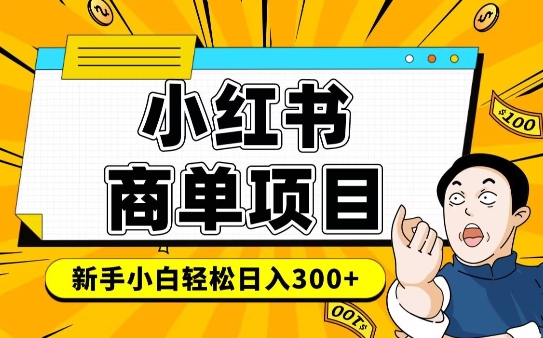 小红书的千粉商单，平稳收益最大化新项目，完成月入6-8k并不是很难-沐颜网创资源
