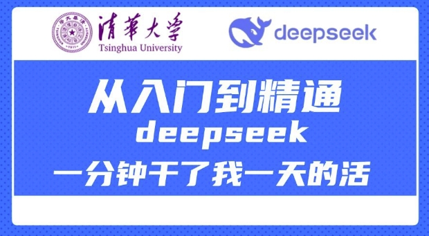 清华讲DeepSeek最齐实例教程，实用教程，deepseek一分钟干了我一天的活-沐颜网创资源