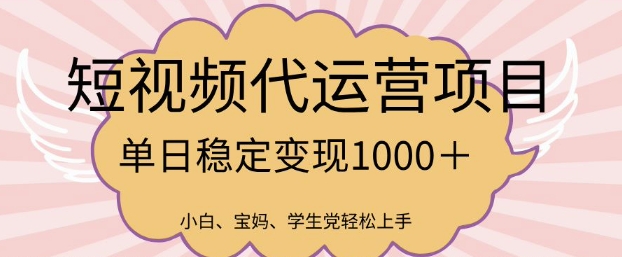 2025全新蓝海项目，新媒体代运营日入好几张【揭密】-沐颜网创资源