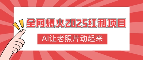 各大网站爆红2025收益新项目，AI让老照片动起来，萌新也可以快速入门-沐颜网创资源