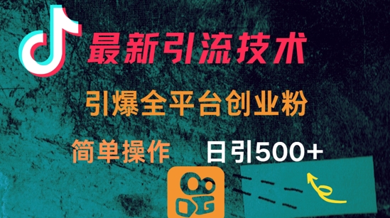 全新推广方法，点爆全网平台的一个自主创业粉，易操作日引300-沐颜网创资源