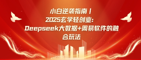 新手逆转手册，2025风水玄学轻创业：Deepseek大数据技术 易经算法结合游戏玩法-沐颜网创资源