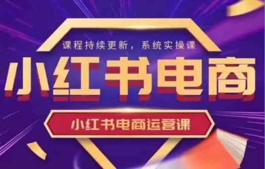 小红书的电商运营实操课，初学者从0~1落地式实际操作-沐颜网创资源