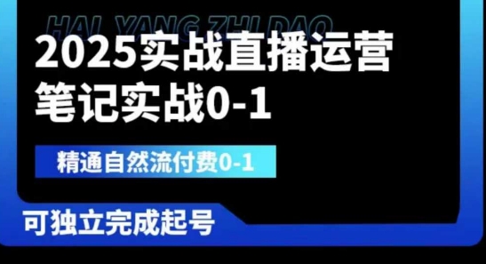 2025实战演练抖音运营0-1，熟练自然流付钱0-1，可及时完成养号-沐颜网创资源