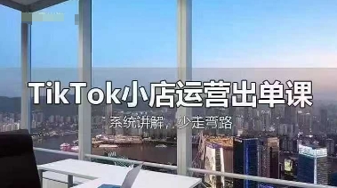 TikTok小商店经营开单课，从开实体店选款、经营开单、安排发货资金回笼，开展全过程解读-沐颜网创资源