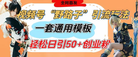 微信视频号“歪门邪道”游戏玩法，发表评论玩命截留，一套模版单日运单号引流方法50 自主创业粉-沐颜网创资源