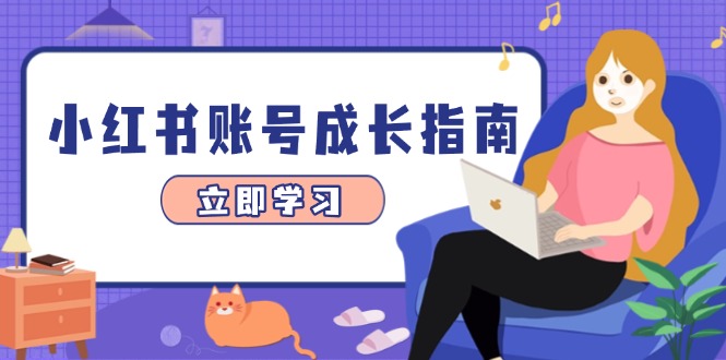 小红书账号成长指南，爆款选题+精准定位+数据分析，系统提升账号变现能力-沐颜网创资源