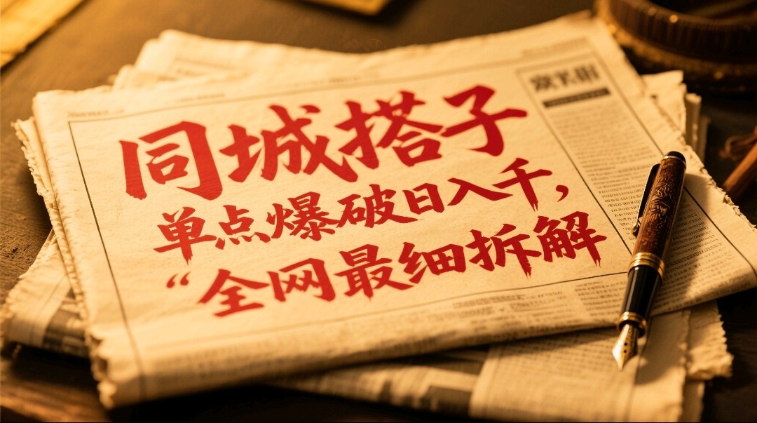 同城网搭子群19.9单点爆破日入千，搭子约局月入万，各大网站较细拆卸-沐颜网创资源