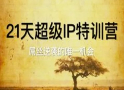 21天非常IP夏令营，屌丝的逆袭的唯一机遇-沐颜网创资源