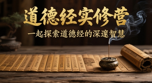 道德经全文实修营，一起探索道德经的深遂聪慧-沐颜网创资源