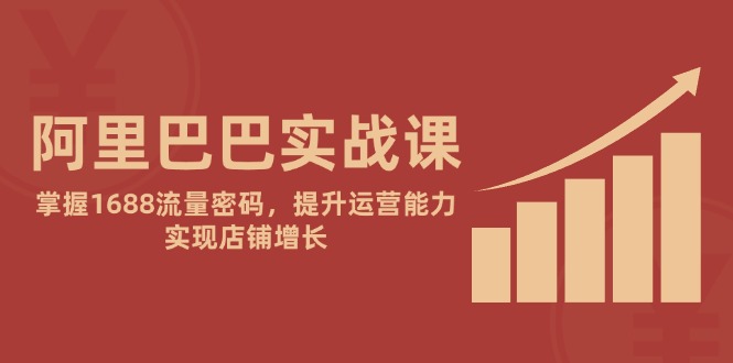 阿里实战演练课：把握1688总流量登陆密码，提高经营能力，完成店面提高-沐颜网创资源