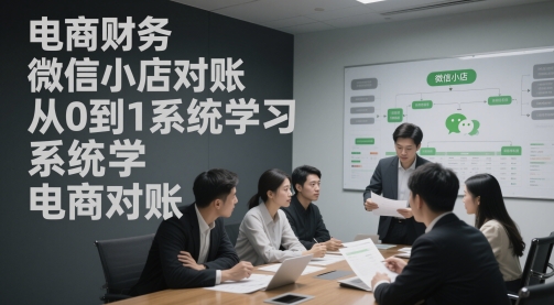 电商财务微小店查账，从0到1系统软件学习电商查账-沐颜网创资源