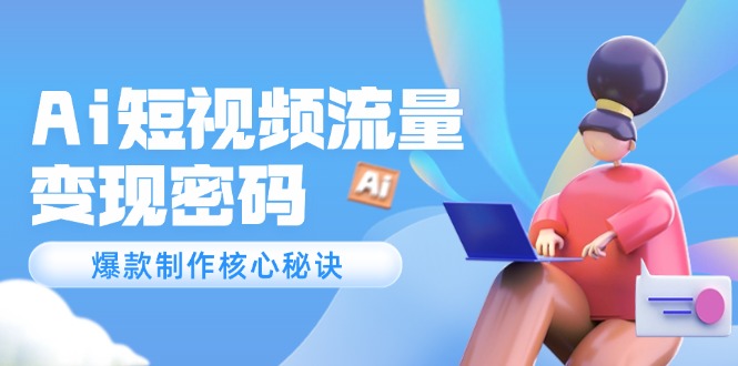 Ai自媒体流量登陆密码，爆品制做关键窍门，120万实例深度解读-沐颜网创资源