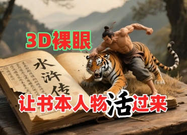 书籍角色裸视3D视频播放，新的玩法，流量超猛，家庭保姆级实例教程-沐颜网创资源
