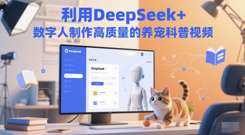 运用DeepSeek 虚拟数字人制做高质量养宠物科普文章-沐颜网创资源