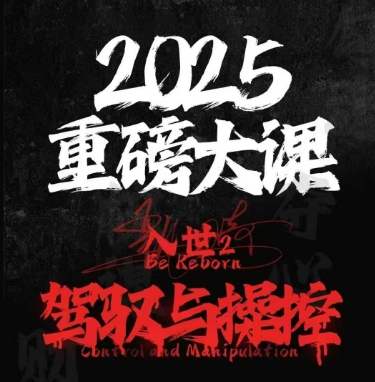 2025重磅消息大课，入世出世2，掌控和控制-沐颜网创资源