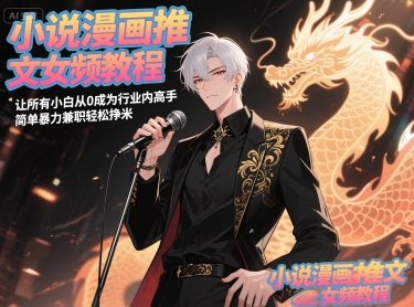 小说漫画文章女频教程，让每一个新手从0成为行业内大神，简单暴力做兼职轻轻松松挣米-沐颜网创资源