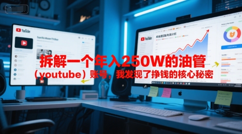 付费文章：拆解一个年入250W的油管账号，我发现了挣钱的核心秘密-沐颜网创资源