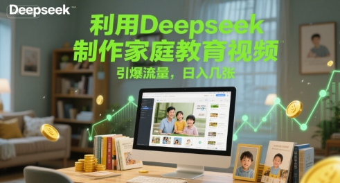 利用Deepseek制作家庭教育视频，引爆流量，日入几张-沐颜网创资源