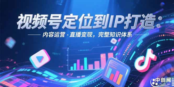 视频号定位到IP打造：账号搭建-内容运营-直播变现，完整知识体系-沐颜网创资源