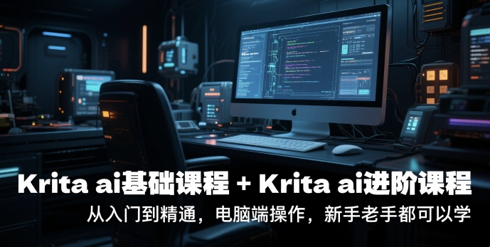 krita ai基础课程+Krita ai进阶课程，从入门到精通，电脑端操作，新手老手都可以学-沐颜网创资源