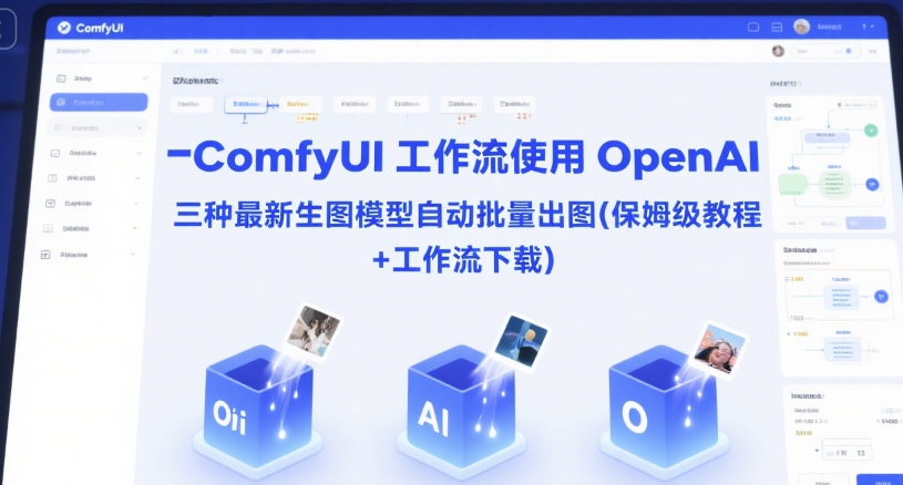 ComfyUI 工作流使用 OpenAI 三种最新生图模型自动批量出图(保姆级教程+工作流下载)-沐颜网创资源