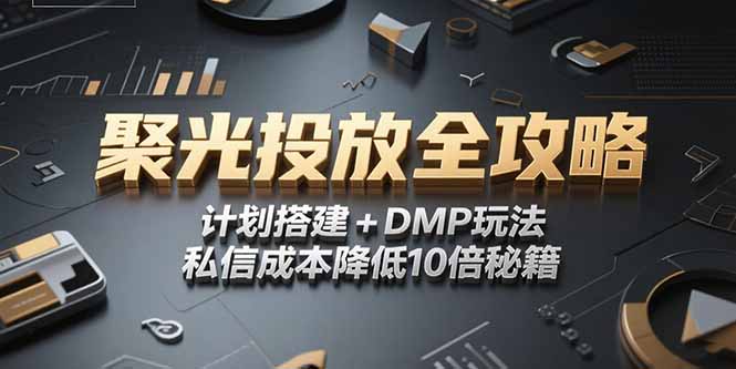 2025小红书聚光投放全攻略，计划搭建+DMP玩法，私信成本降低10倍秘籍-沐颜网创资源